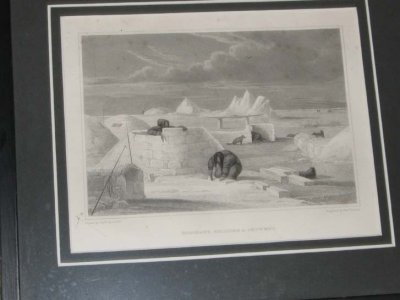 ESQUIMAUX  BUILDING A SNOW HUT