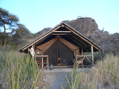 Tent exterior, Olduvai