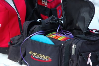 A good mix of discs packed and ready