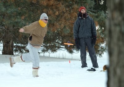 Chris came in from Toronto for our Ice Bowl