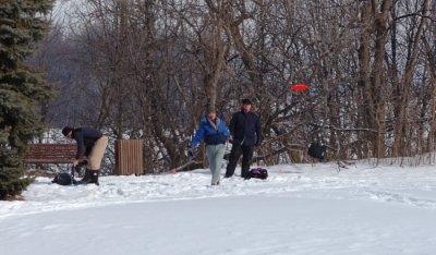 A rare sighting of charter member Nick at the course