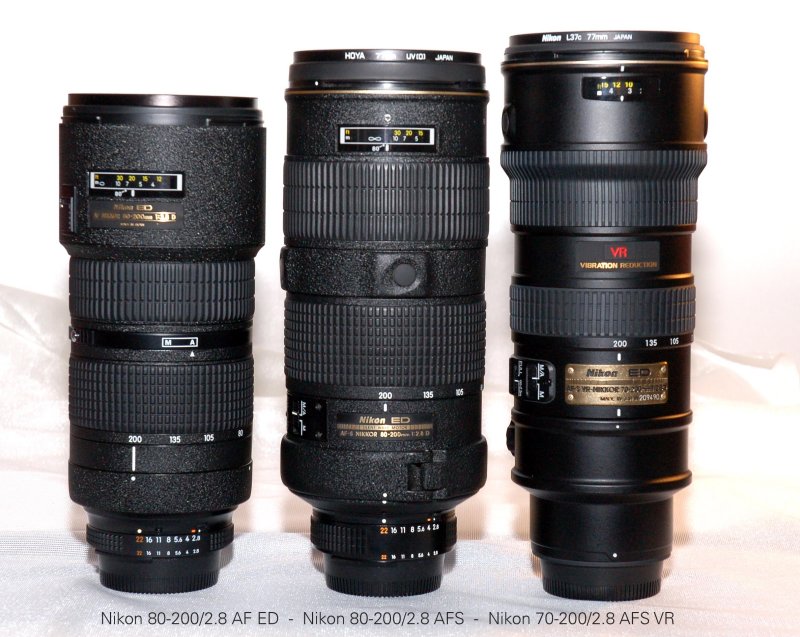 Nikon 80-200/2.8s & Nikon 70-200/2.8 VR