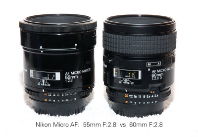 Nikon 55/2.8 Micro AF & 60/2.8 Micro AF