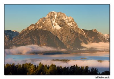 Mount Moran, from Jackson Point Overlook