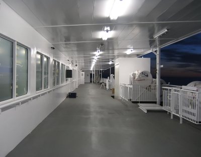 Outside passenger deck