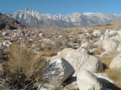 Mount Whitney in middle