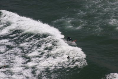 Surfing off Venice Beach