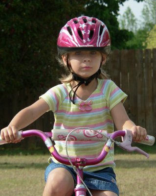 Katie Riding her Bike