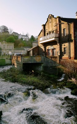 The Picturedrome and the river Holme