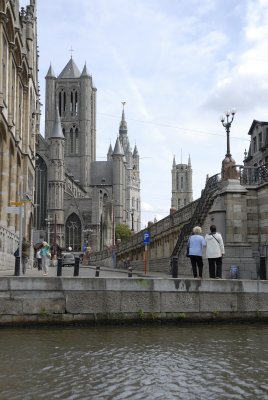 Towers of St. Nicholas, the Belfry and St. Bavo Cathedral