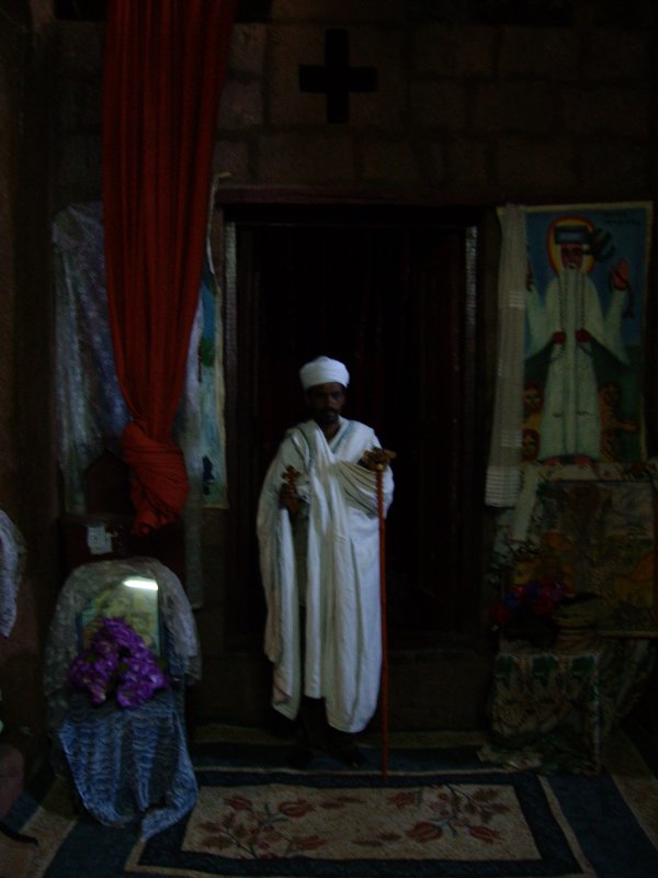 un monjo ortodox a Lalibella