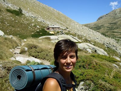 arribant al refugi d'Asinao. Avui hem fet 1000 mts d'ascens i 800 mts de descens, 13 km