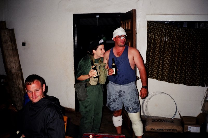 The monk, the danger ranger and somebody who got bet up.JPG