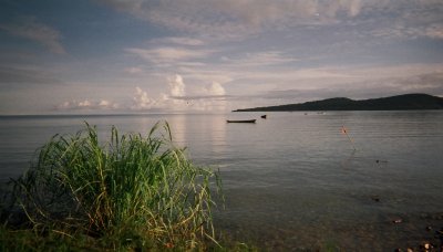 Boats at rest on Lake Tanganyika.JPG