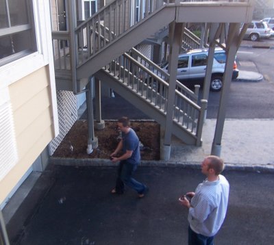 Mike and I outside