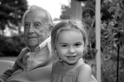 Dad and great granddaughter Isabella