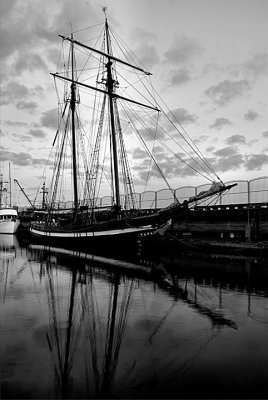 Ship docked at Victoria Harbor BC,