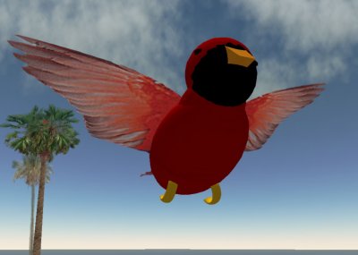 Cardinal, 14 prim, alpha wings