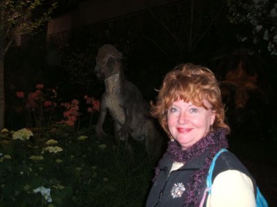 Kathy at the show with flash