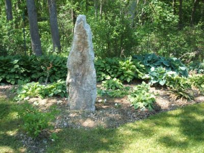 The monolith in the secret garden