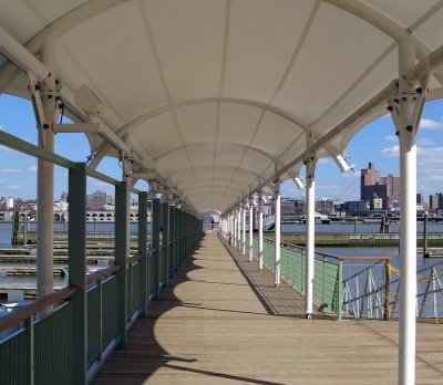 Brand New Dock for Manhattan Ferry, Edgewater, NJ
