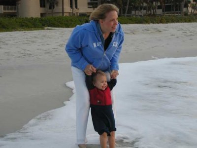 checking out the incoming waves