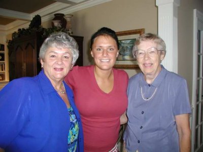 pam, courtney, and mom