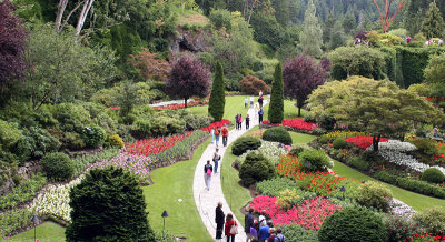 Butchart Gardens: sunken garden
