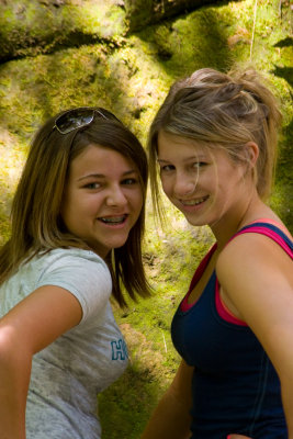 The Girls at Hawksbill crag