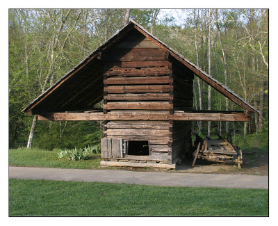 barn in the smokeys