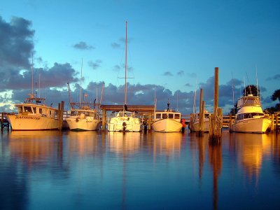 Fishing Boats After Sunset