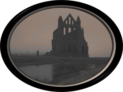 Whitby Abbey in sepia - homage to Frank Sutcliffe