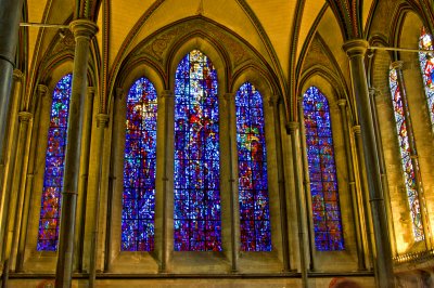 Salisbury Cathedral Interior - Prisoner of Conscience Window