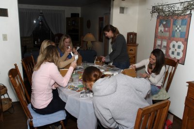 Making Gingerbread Houses 2006