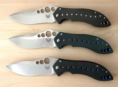 Benchmade 630-400 + 630 proto's front