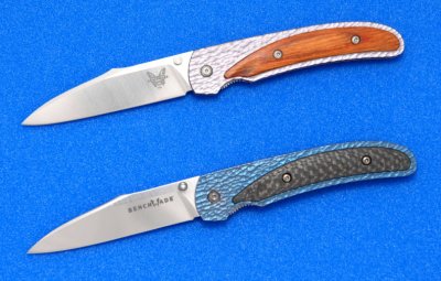 Benchmade 440 prototype & 440TiCF front