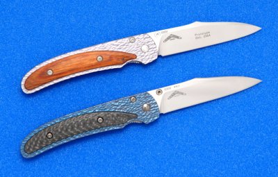 Benchmade 440 prototype & 440TiCF back