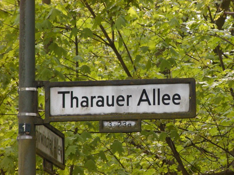 Street sign, we lived there