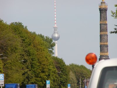 Victory tower and radio tower berlin.