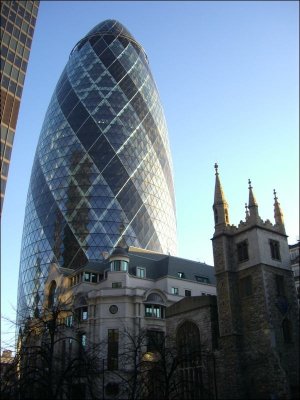 2007: January and February, London, working for 2 weeks at the Gherkin