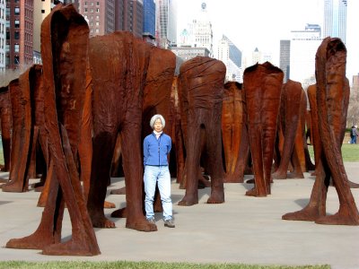Magdalena Abakanowicz
(b. 1920)
Agora
108 cast iron figures created in Poland
at the Srem Founfry, 2003-2006
Installed in Grant Park, Chicago, 2006