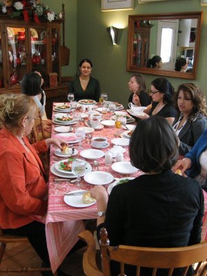 The luncheon table