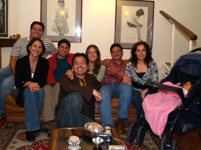 con Fredy, Claudia y Julio, Angelca y Julio y Maria Jos