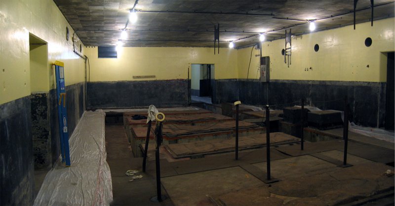 During: Partially painted generator room, 2007