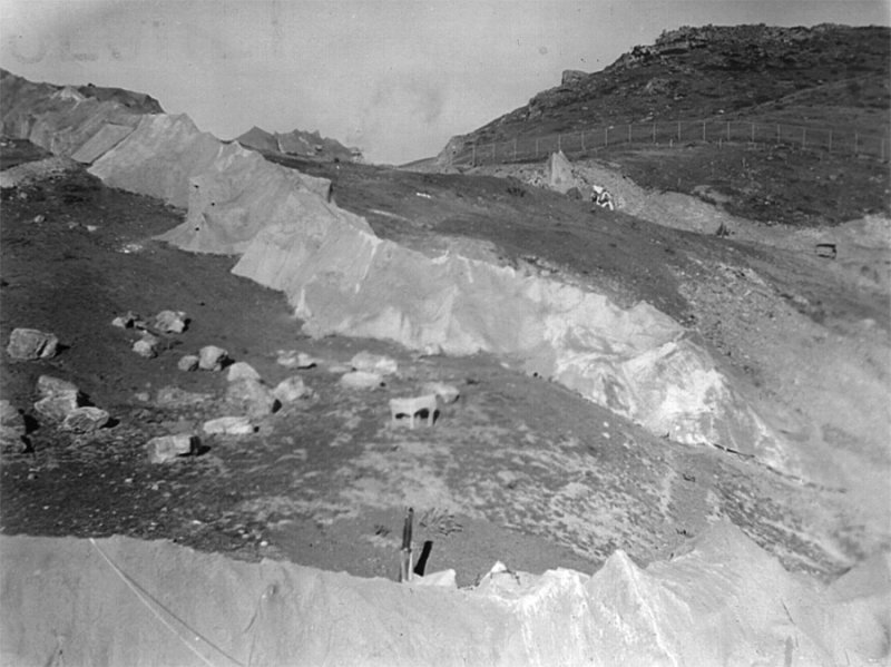 Fort Cronkhite. Fake rockwork near AA site on Wolf Ridge.
