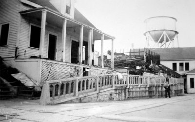 NCO cottages being demolished c1940 (Joyce Ritz)