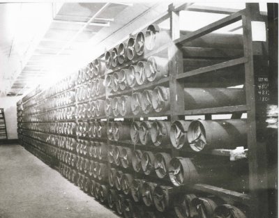 Powder magazine in Btry #405 for 8-inch charges.