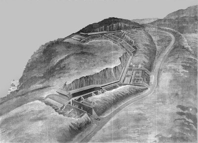 Btry Townsley cutaway showing shock tunnel, c1969