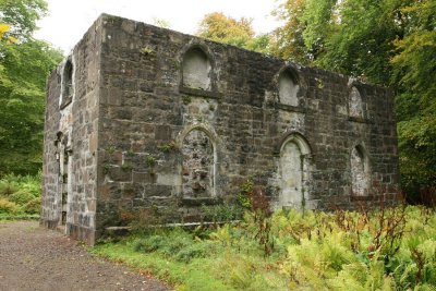 Armadale Castle  Gardens, Isle of Skye. Laundry building ruins