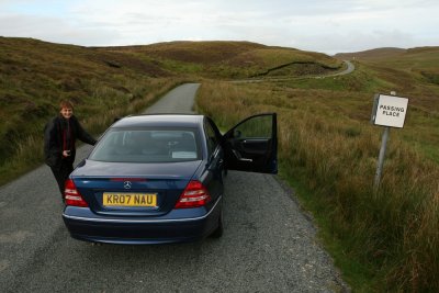 Maria on an Isle of Skye backroad